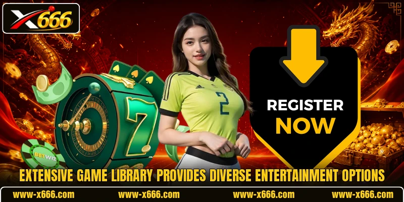 Extensive game library provides diverse entertainment options
